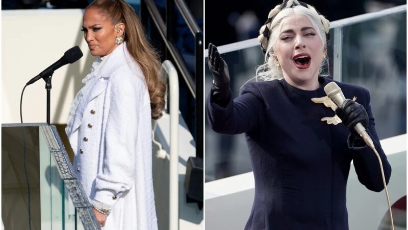 Lady Gaga y Jennifer López se lucen en toma de protesta de Joe Biden