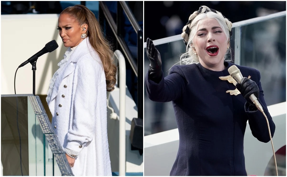 Lady Gaga y Jennifer López se lucen en toma de protesta de Joe Biden