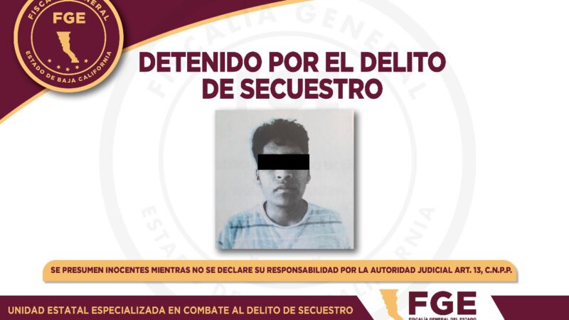 Prisión preventiva a joven acusado de secuestro agravado