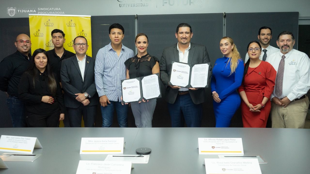 Firman acuerdo de colaboración Cetys Universidad y Sindicatura Procuradora