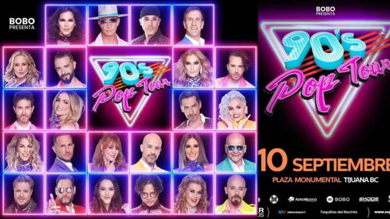 90s Pop Tour listo para presentarse en la Monumental de Playas de Tijuana