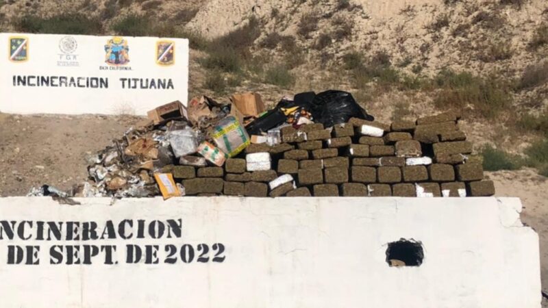 FGR incinera 4 toneladas de narcóticos en Tijuana