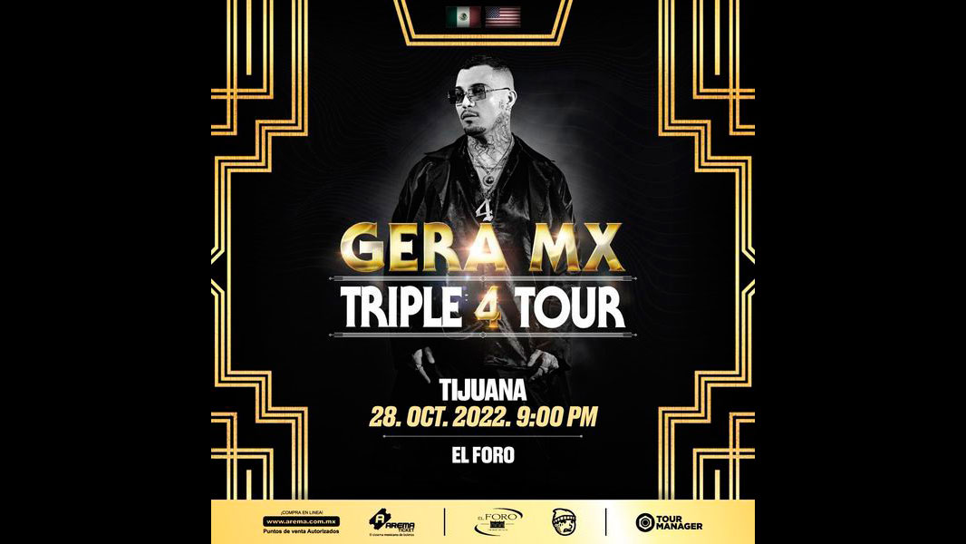 Gera Mx se presentará en Tijuana el 28 de octubre