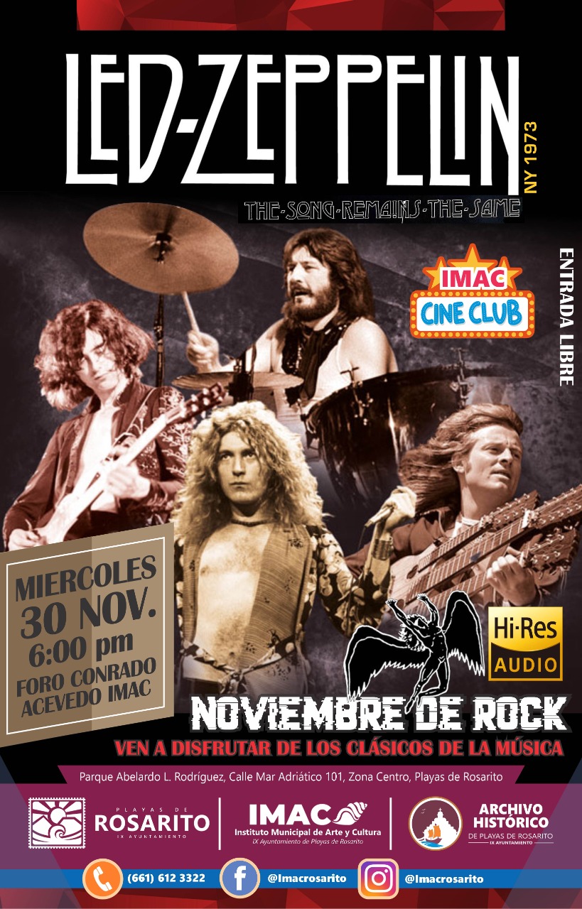 Presentan Noviembre de Rock en el IMAC de Rosarito