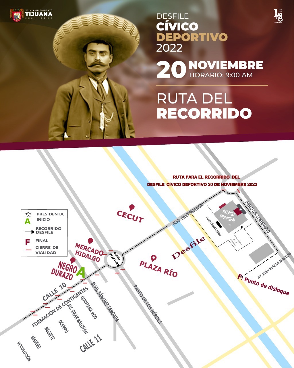 Preparan desfile cívico por el 20 de noviembre