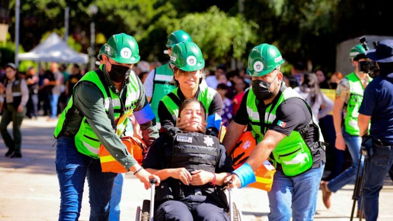 Más de mil 300 personas evacuadas en simulacro de sismo en Palacio de Tijuana