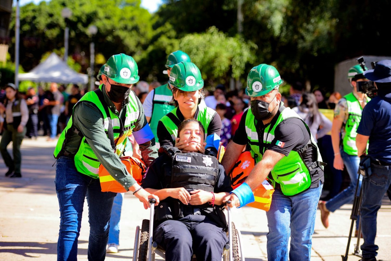 Más de mil 300 personas evacuadas en simulacro de sismo en Palacio de Tijuana