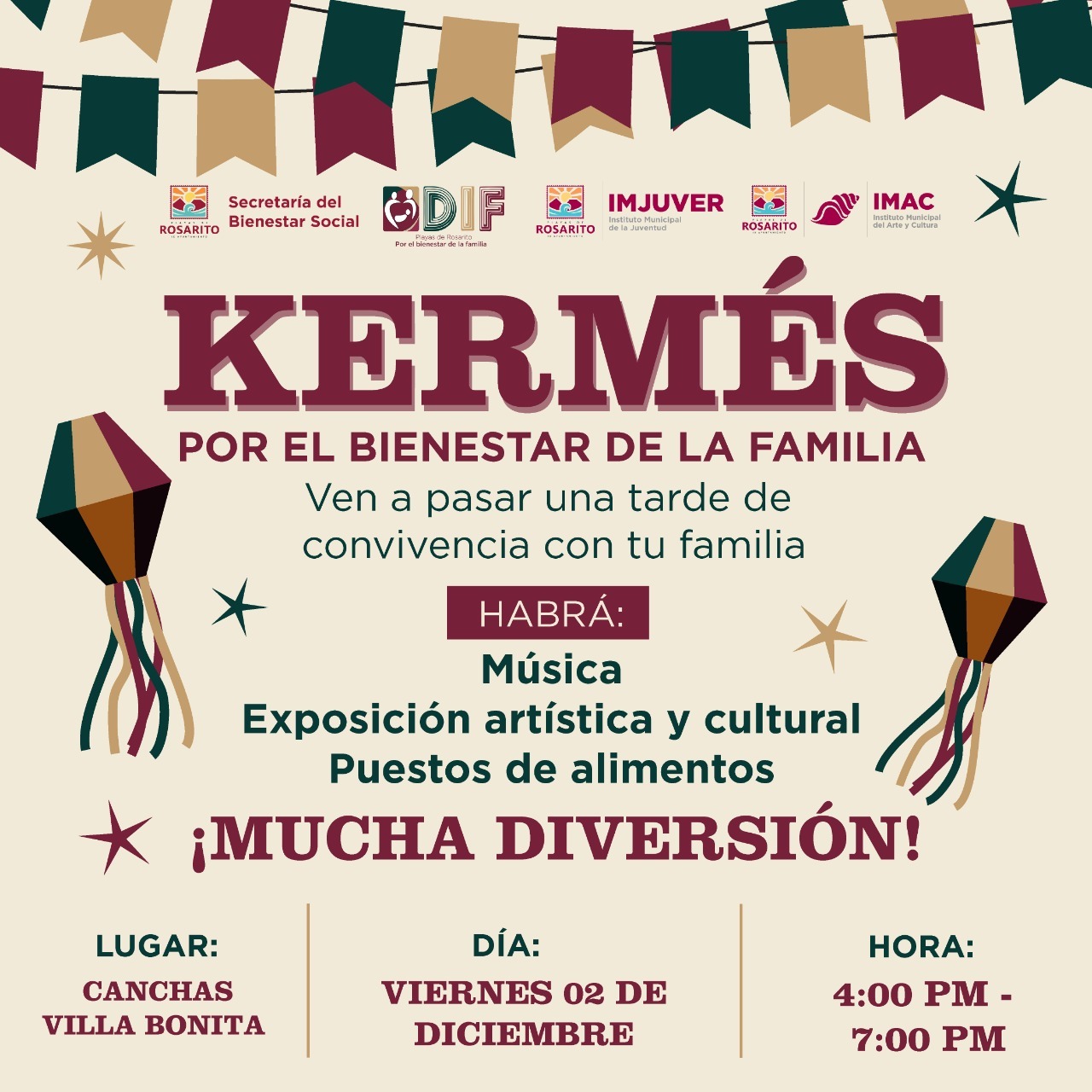 Realizan Kermes por el Bienestar de la Familia