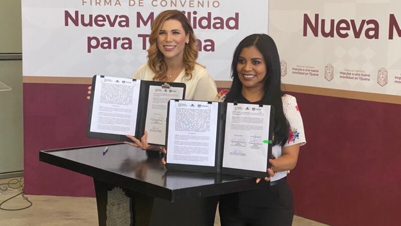 Marina del Pilar y Montserrat Caballero firman convenio de movilidad para Tijuana