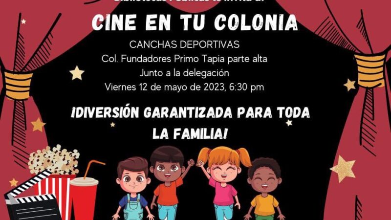 Gobierno de Rosarito invita a evento de cine al aire libre en colonia Fundadores de Primo Tapia