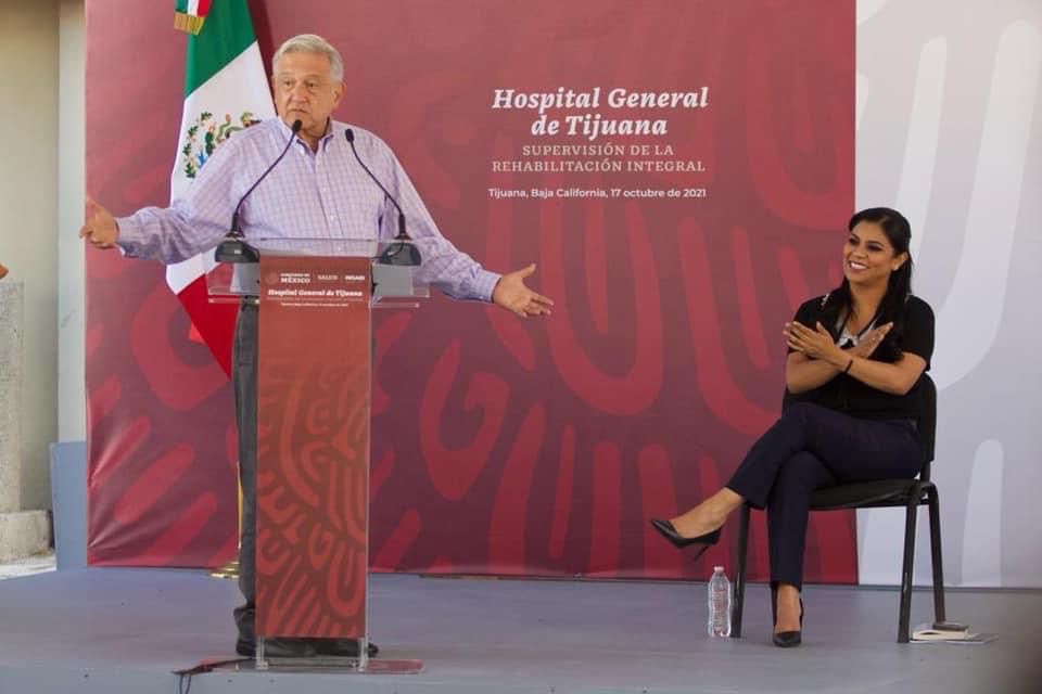 Destaca Andrés Manuel el trabajo de Montserrat Caballero en Tijuana