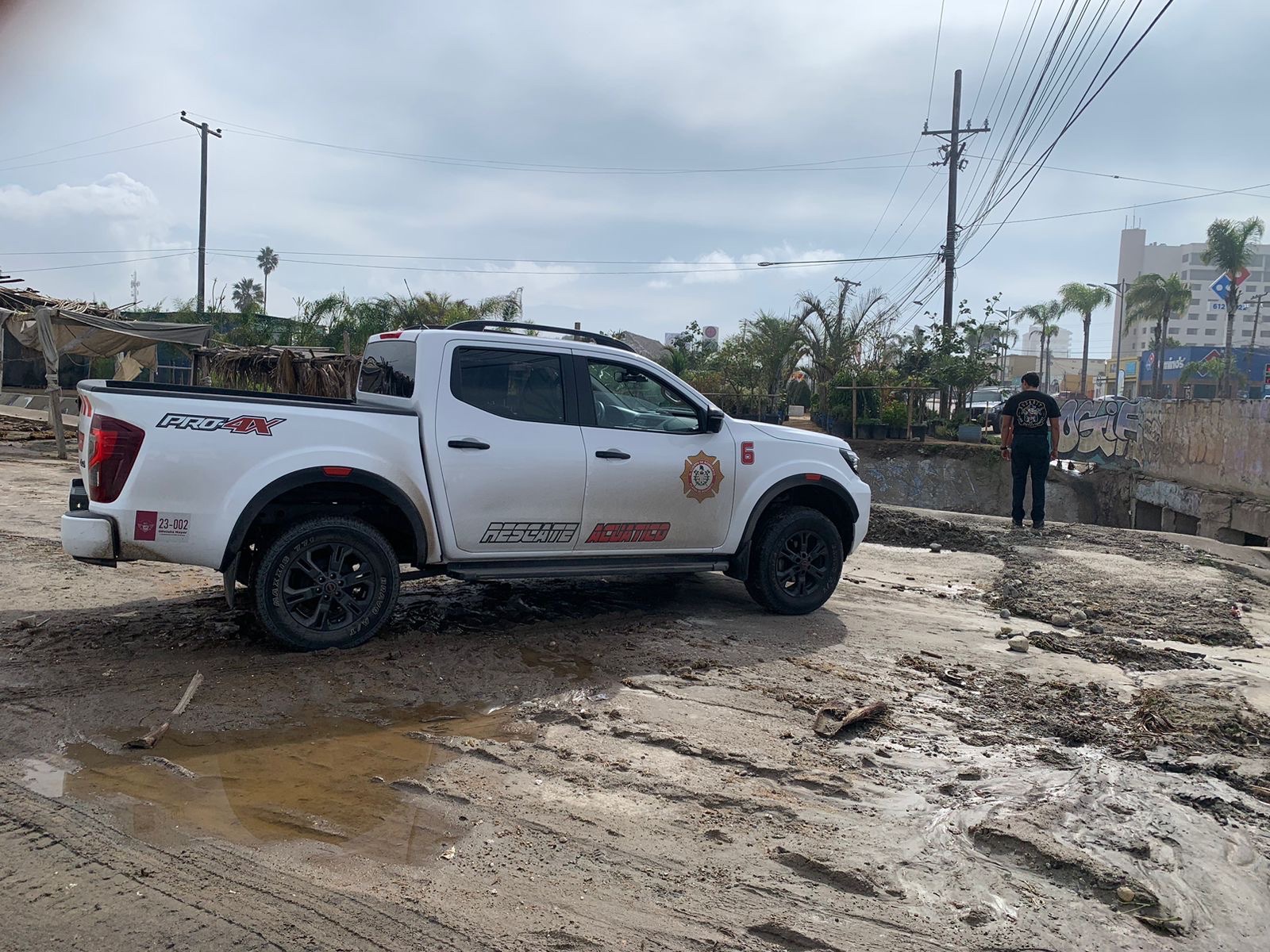 Protección Civil de Playas de Rosarito en Alerta Ante Amenaza de Inundaciones