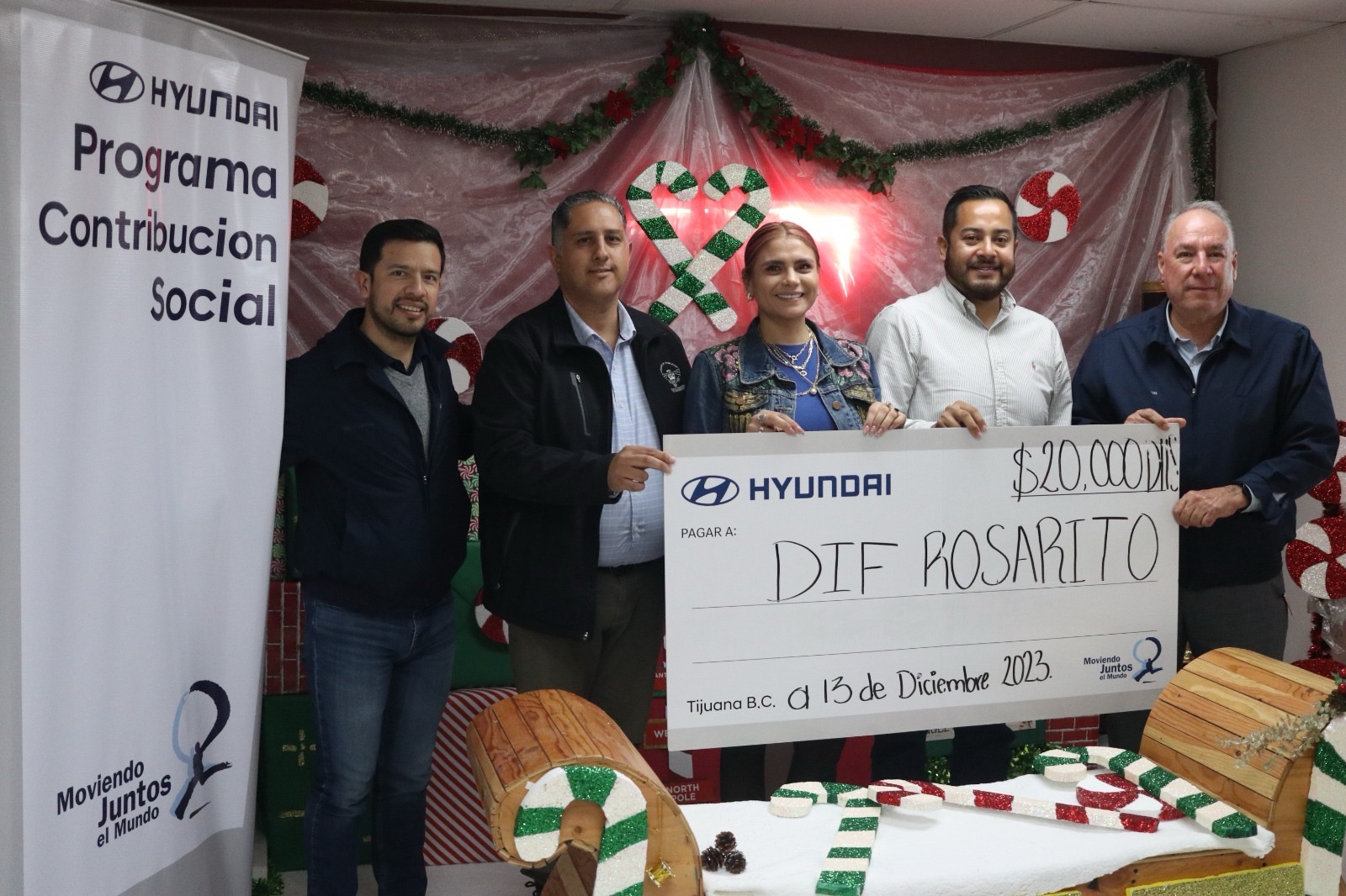 Hyundai de México dona $20,000 para programas sociales infantiles en Rosarito