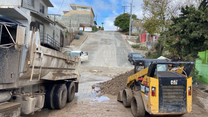 Avances notables en la recuperación de colonias tras lluvias en Rosarito