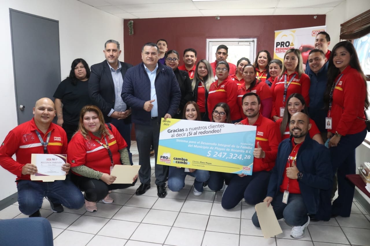 DIF Rosarito Fortalecido: Oxxo Aporta 247 Mil Pesos para Desayunadores