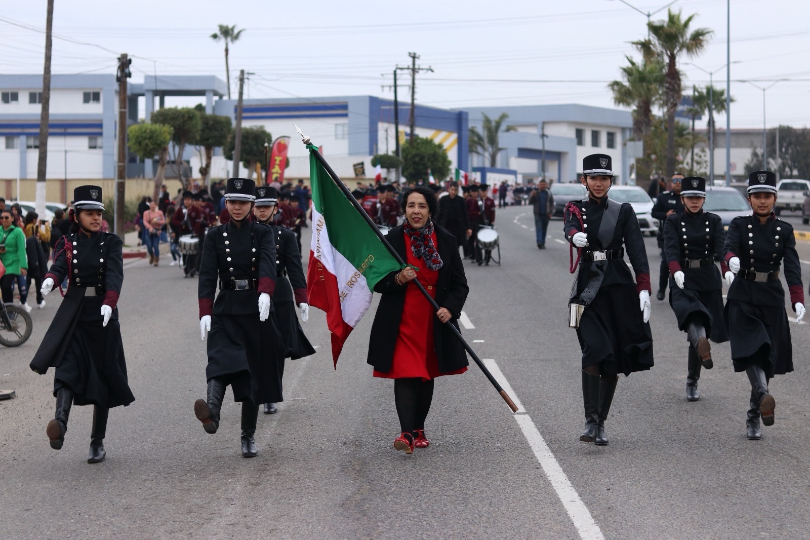 Celebran en Playas de Rosarito el LXXXIV Aniversario del Día de la Bandera