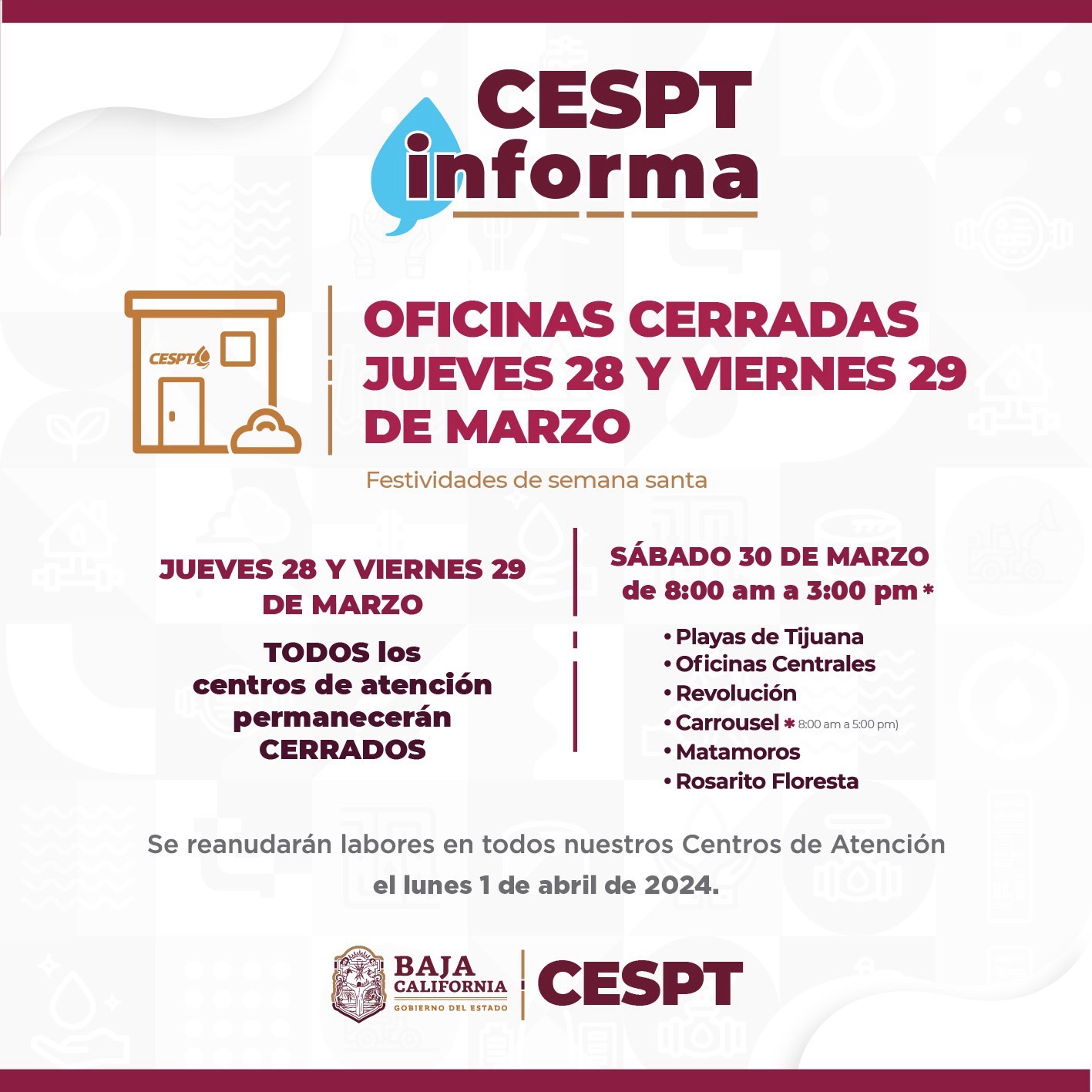 CESPT Anuncia Horarios Especiales para Semana Santa 2024