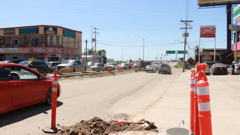 Trabajos en Puente Machado de Rosarito Complican Circulación