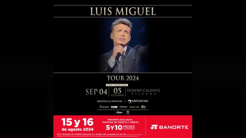 Luis Miguel anuncia última fecha en Tijuana para su gira 2024