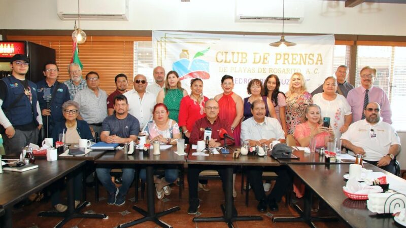 PRESENTA CESPT AVANCE DE ACCIONES ANTE CLUB DE PRENSA DE PLAYAS DE ROSARITO A.C. “PEDRO ARIAS GUZMÁN”