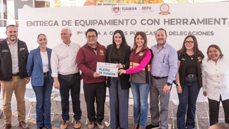Entregan equipamiento y herramienta a las nueve delegaciones de Tijuana