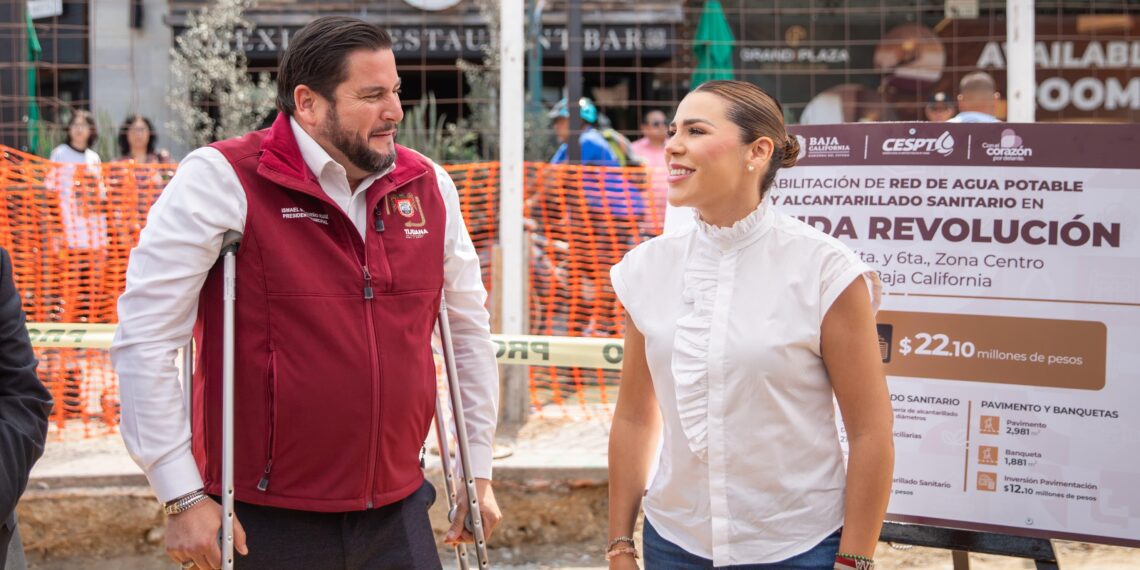 Participa Burgueño en la supervisión de obras de rehabilitación en la Av. Revolución