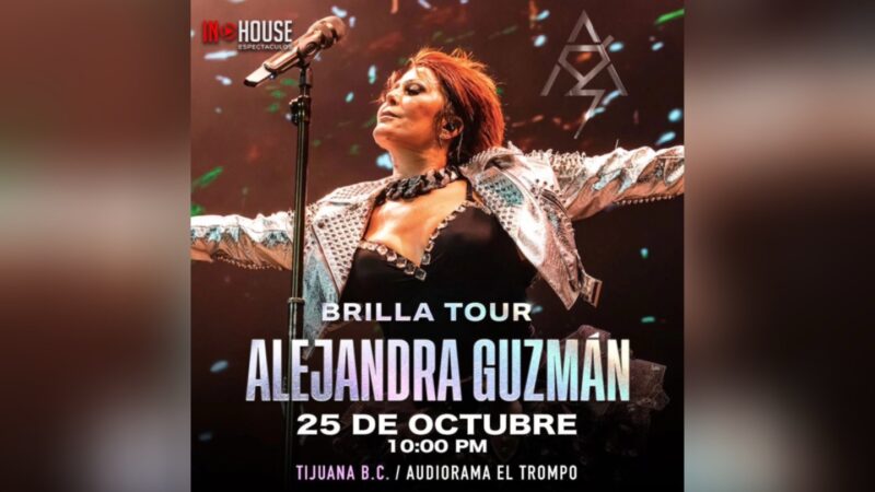 Alejandra Guzmán anuncia concierto en Tijuana con su Brilla Tour 2025