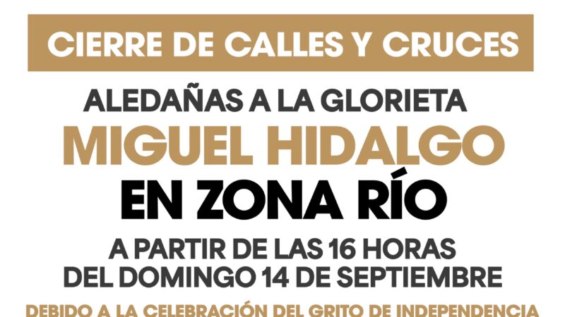 Operativo de seguridad y cierres viales en Tijuana por el Grito de Independencia