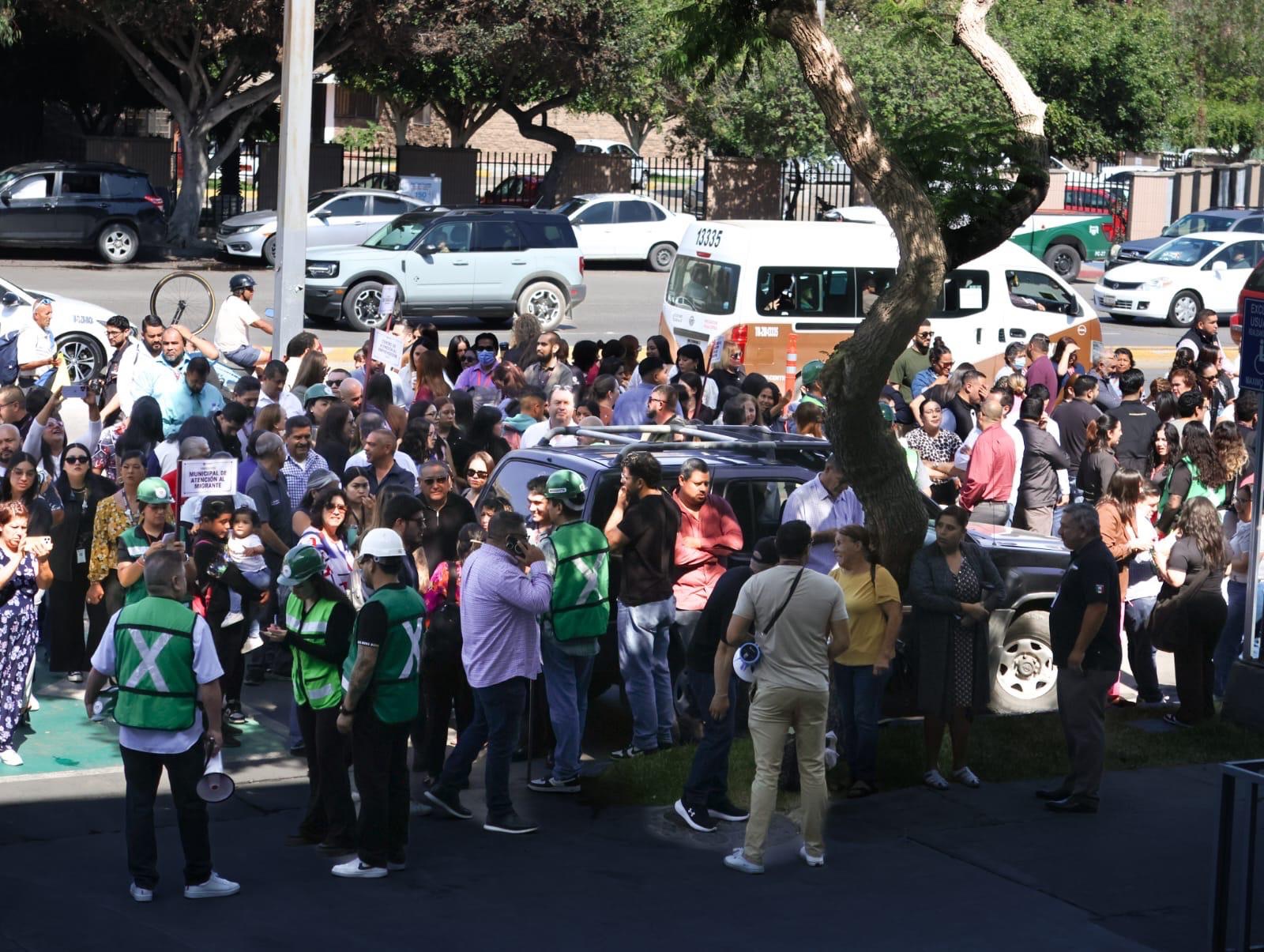 Logra Ayuntamiento de Tijuana evacuación en tiempo récord durante Segundo Simulacro Nacional de Sismo 2025