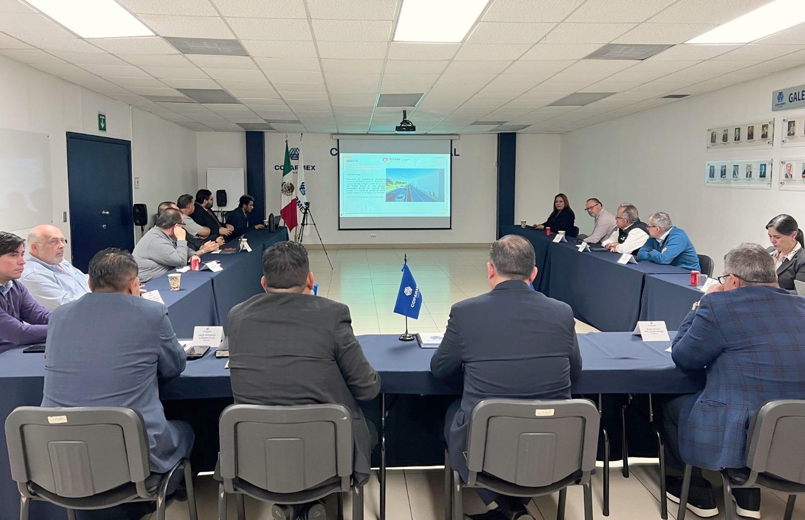 Presenta Secretaría de Movilidad avances y proyectos estratégicos ante Coparmex Tijuana
