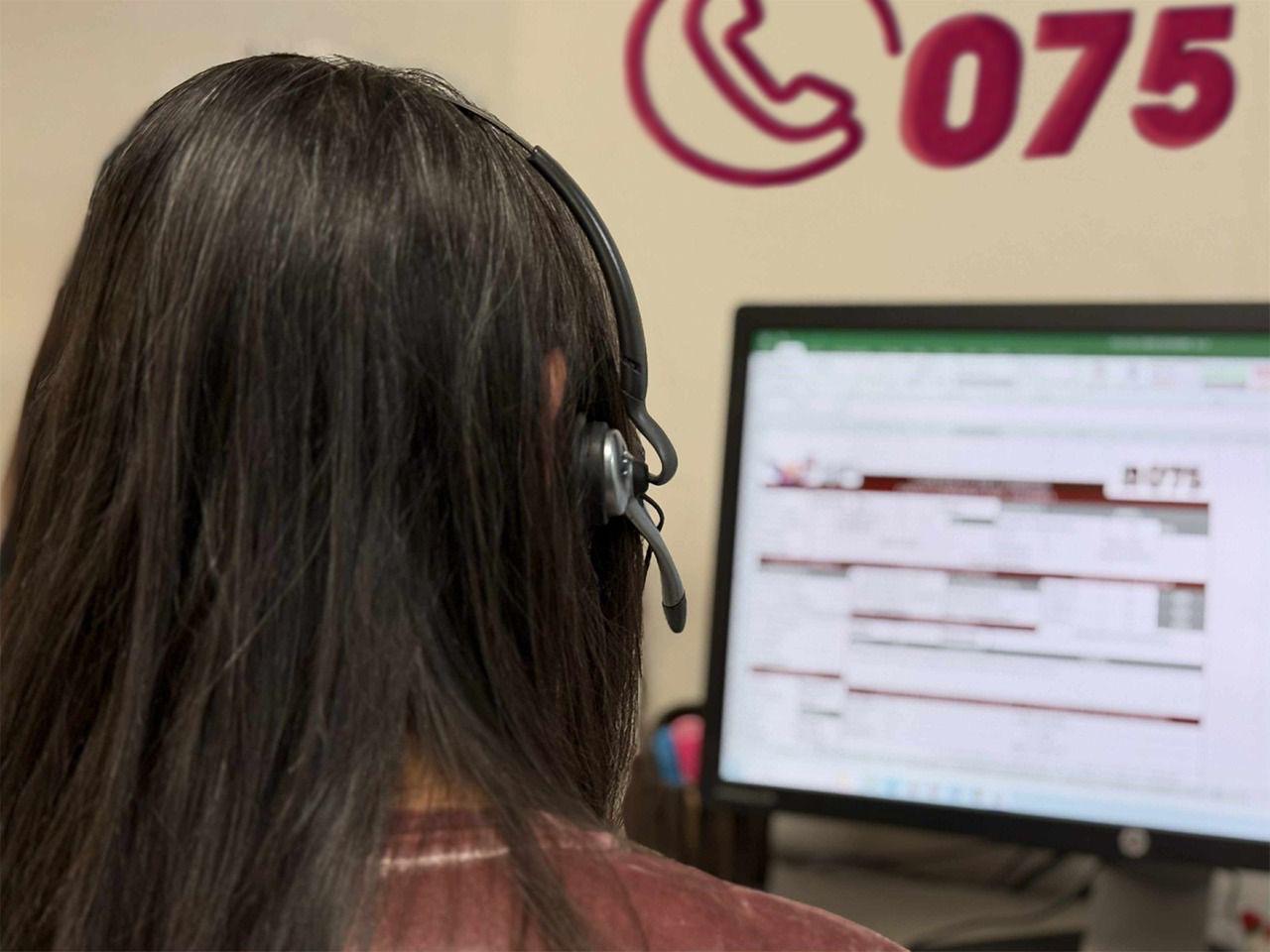 Atienden cerca de 2 mil llamadas a la Línea de Intervención en Crisis 075 durante 2025