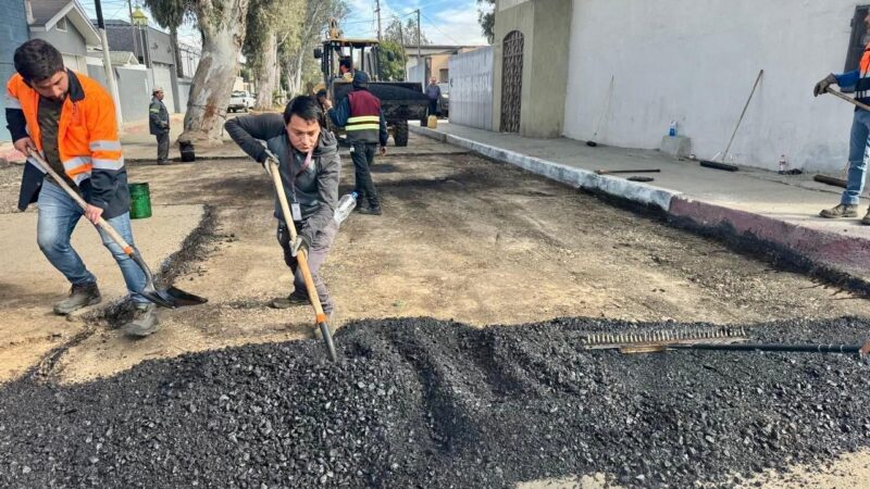 Continúa XXV Ayuntamiento de Tijuana con trabajos de bacheo en delegaciones municipales