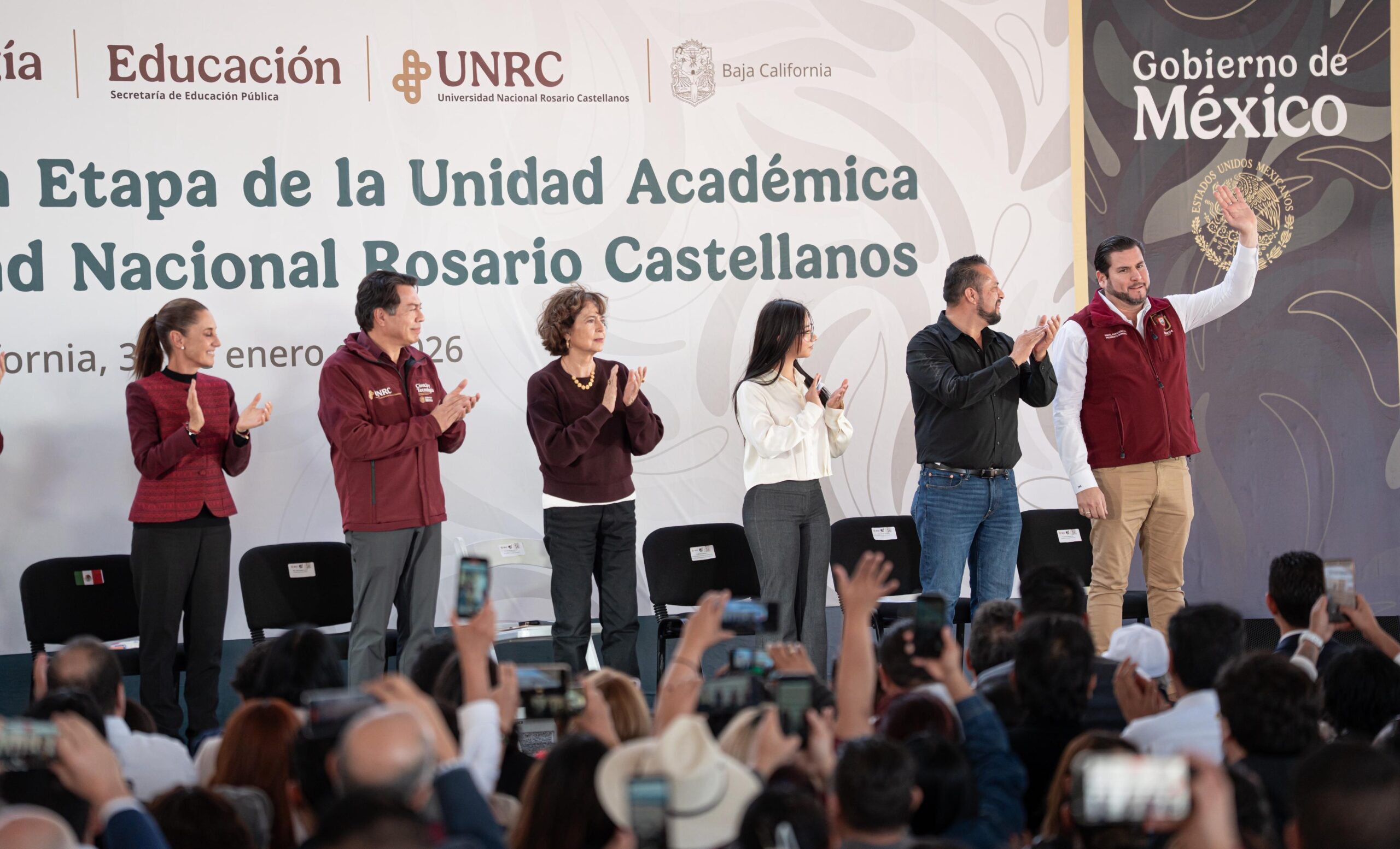 Acompaña Ismael Burgueño a la presidenta Claudia Sheinbaum a la inauguración de la primera parte del Viaducto Elevado y la Universidad Rosario Castellanos