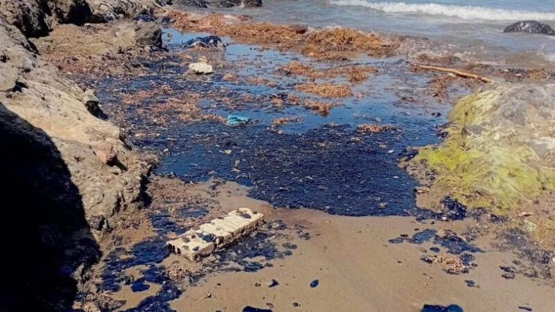 Derrame de chapopote se extiende por costas de Veracruz y Tabasco