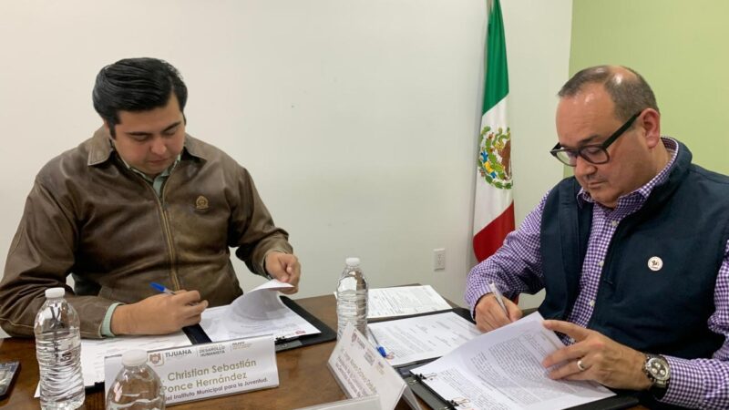 Firma Gobierno de Tijuana convenio de colaboración con la Comisión Estatal de los Derechos Humanos de Baja California en apoyo a las juventudes