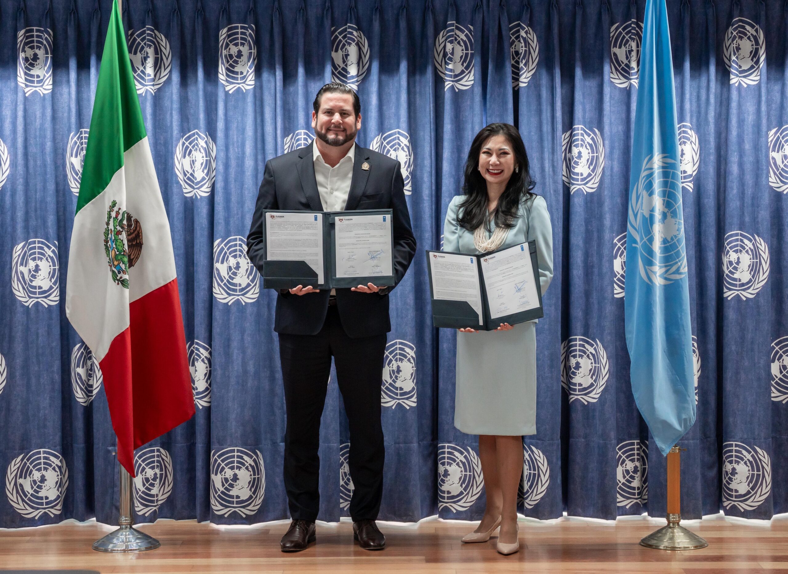 Firma Ismael Burgueño acuerdo de colaboración con el Programa de las Naciones Unidas para el Desarrollo