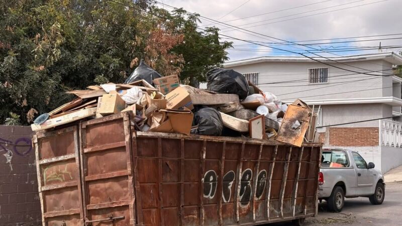 Gobierno de Tecate retira 26 toneladas de basura