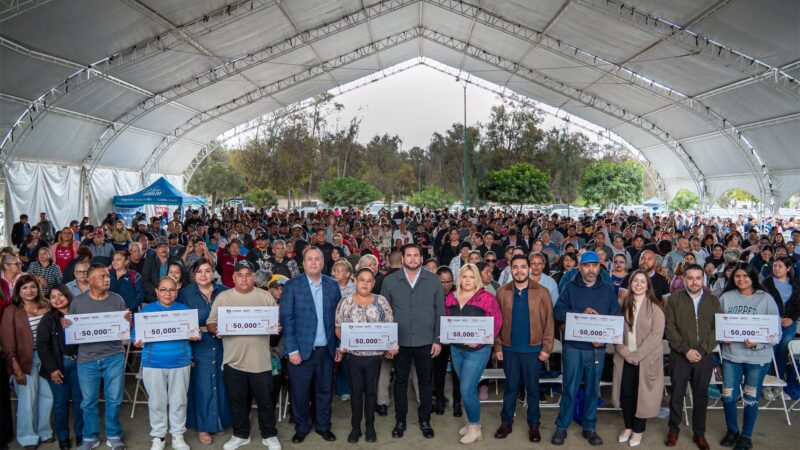 Entregan apoyos económicos a emprendedores con programa ‘SEDETI en tu Delegación’