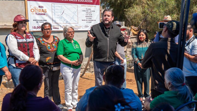 Inaugura Ismael Burgueño obra de drenaje pluvial en la colonia Valle Verde