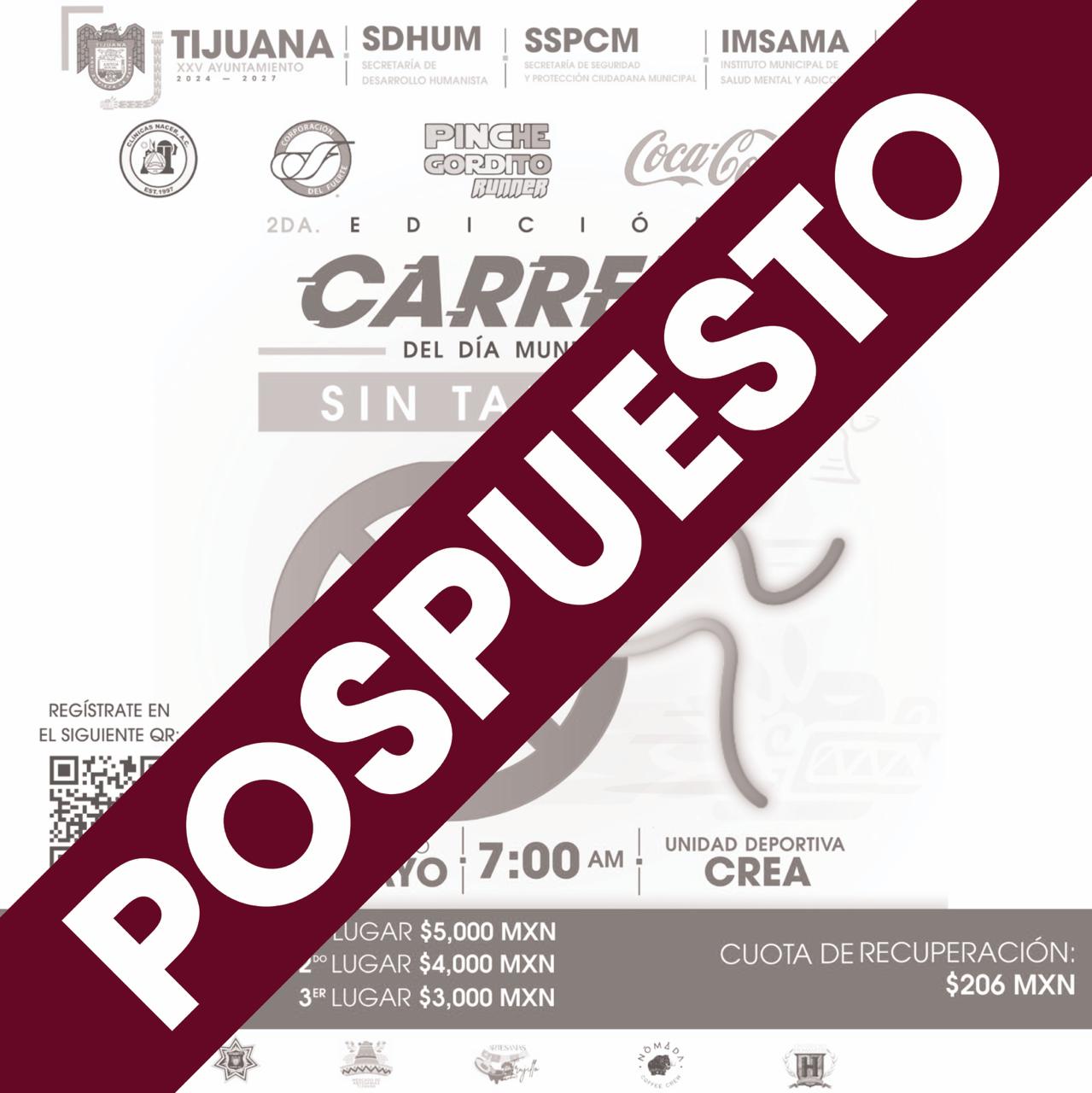 Carrera 5K ‘Sin Tabaco’ cambia de fecha en Tijuana