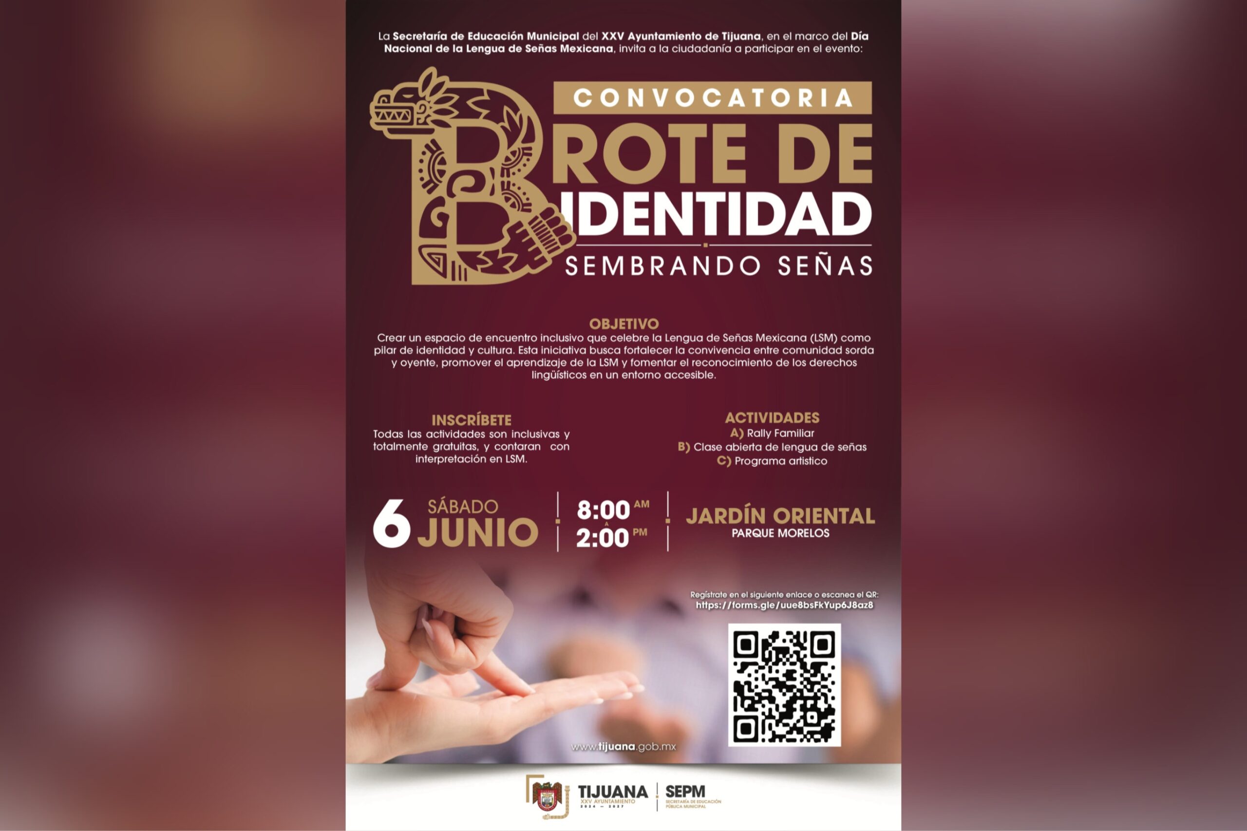 Tijuana celebrará jornada inclusiva por la Lengua de Señas Mexicana