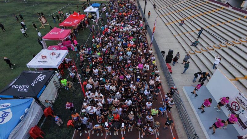 Reúne Tijuana a más de mil participantes en la 2da. Carrera 5K ‘Corre Sin Tabaco’