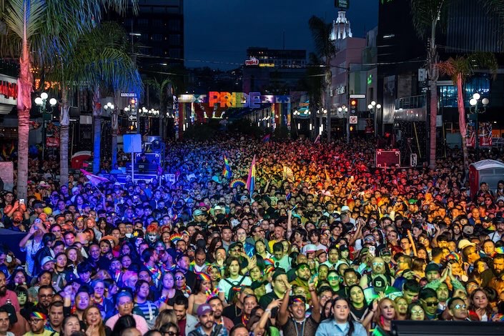 Más de 20 mil personas participan en el Pride 2026 de Tijuana