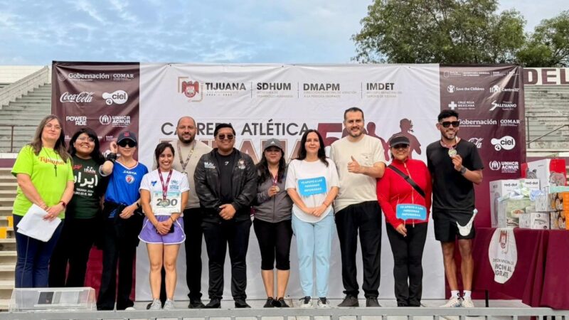 Más de 500 corredores participan en la carrera «Tijuana con los Refugiados» 5K