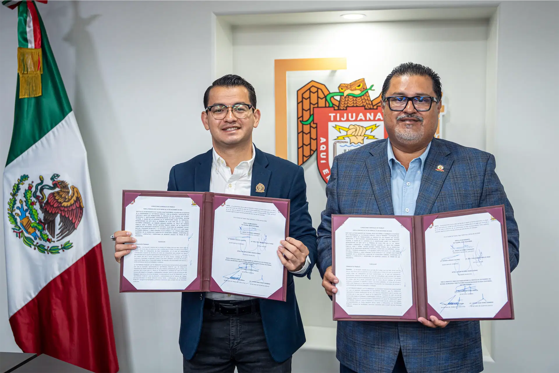 Ayuntamiento de Tijuana y Sindicato de Burócratas formalizan Condiciones Generales de Trabajo 2026