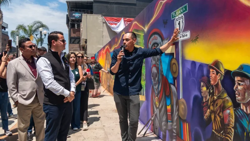Nuevo mural en la Avenida Revolución celebra la historia de Tijuana
