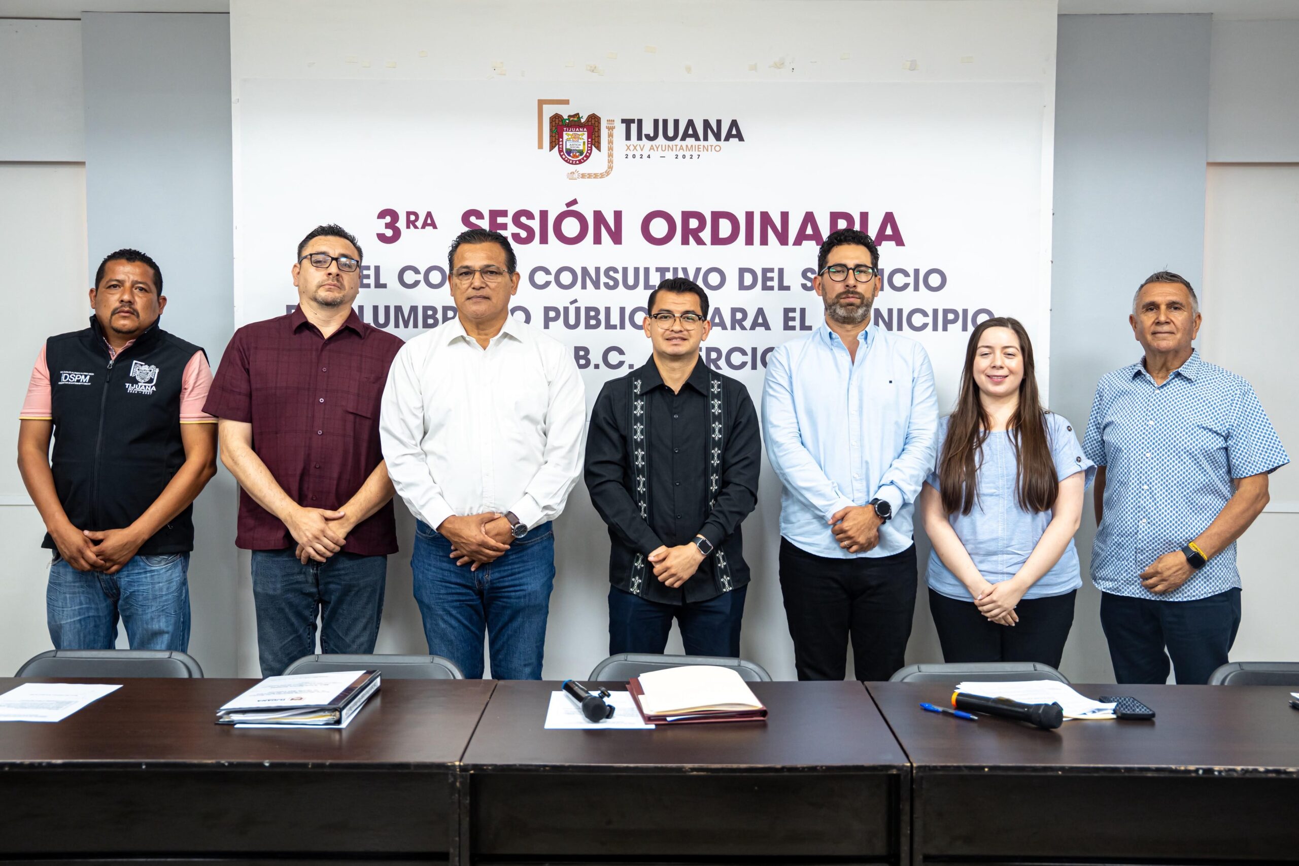 Encabeza presidente municipal de Tijuana 3era. Sesión Ordinaria del Comité Consultivo del Servicio de Alumbrado Público