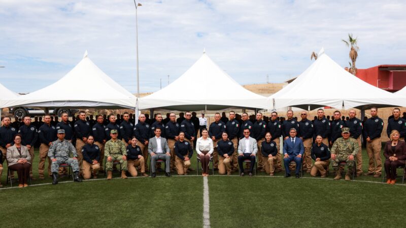 Baja California suma 165 nuevos agentes a sus corporaciones de seguridad