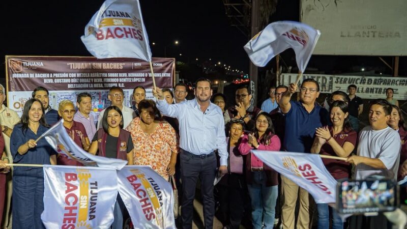Tijuana Sin Baches arranca en el bulevar Bernardo O’Higgins